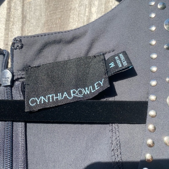 Cynthia Rowley Gray Sleeveless Dress with Studded Straps - Picture 3 of 8